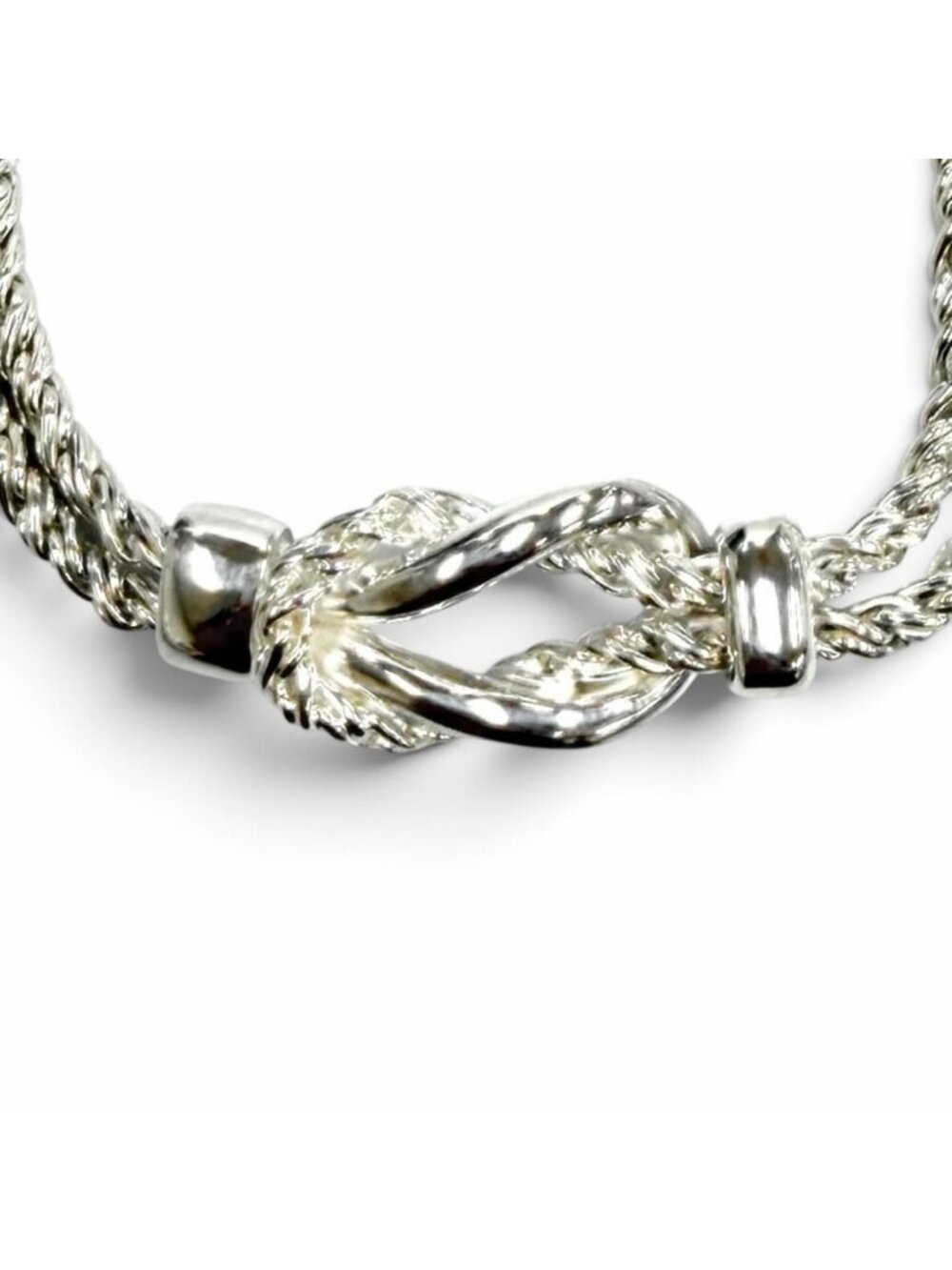 Tiffany & Co 925 Center Knot Pendant Silver